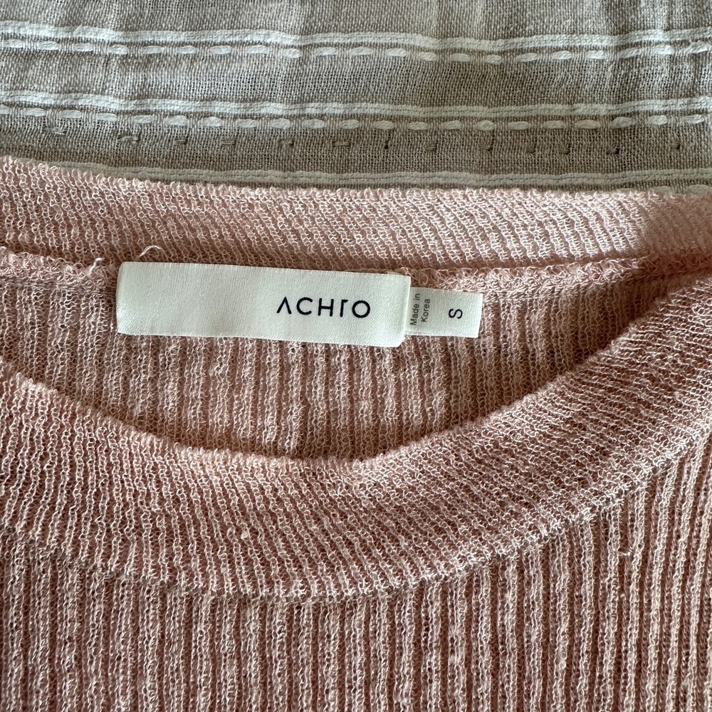 Achro pink Ribbed Sweater - Picture 2 of 6